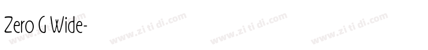 Zero G Wide字体转换